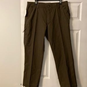 G.H Bass & Co Canvas Terrain Pants size 36/30 brand new with tags olive green